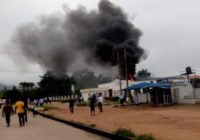 Fire razes a bank inside Adekunle Ajasin University in Ondo State