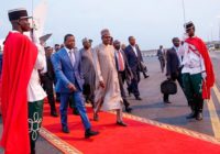 President Buhari arrives Togo ahead of ECOWAS-ECCAS Summit