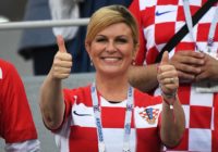 Croatian President flies economy, celebrates in front of Russian PM after knocking the hosts out of the World Cup