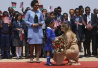 Melania Trump arrives in Malawi, 2nd stop on her Africa tour