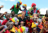 Prince Harry joins the circus in Zambian youth project